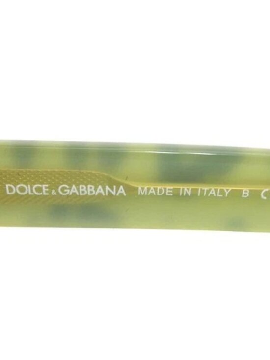 Auth DOLCE&GABBANA Sunglasses Clear Yellow/Brown Plastic - 56668g main image 4